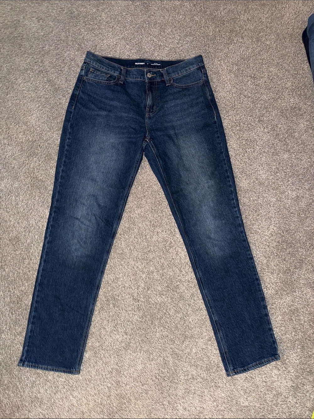 Old Navy Dark Blue Straight Leg Jeans